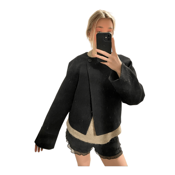 Black short jacket