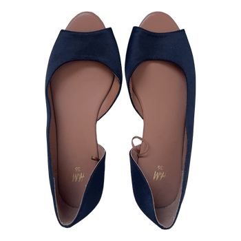 Mustat avokärkiset ballerinat