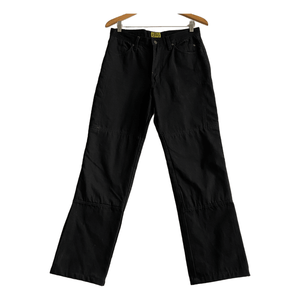 Draggin Jeans Mens Size 32 Black Kevlar Motorcycle Biker Riding Jeans Straight Leg Made Australia