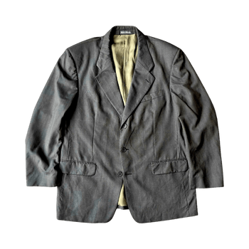 Vintage Checked Wool Blazer Yves Saint Lauren 