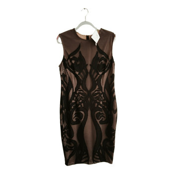 Asos black patterned dress