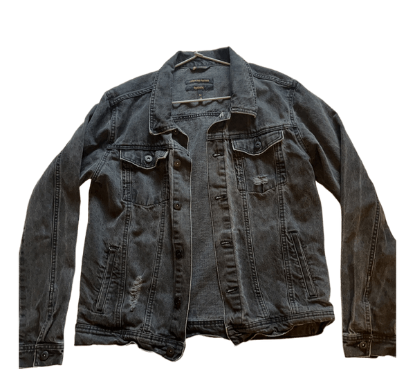 Grå denimjakke
