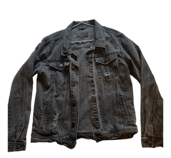 Grå denimjakke