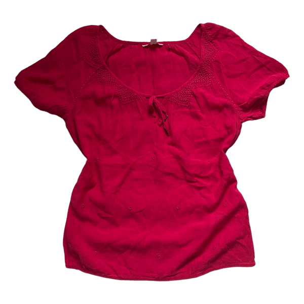 Pink embroidered blouse