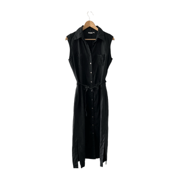 Lindex musta pellavamekko 40