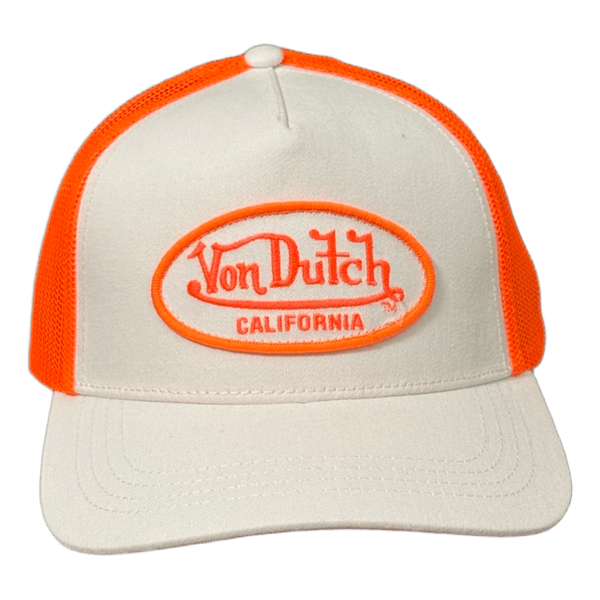 Von Dutch orange trucker cap