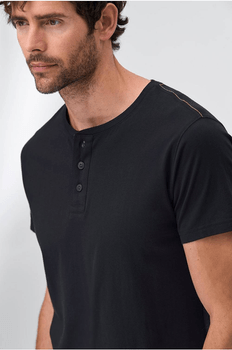 Black buttoned sweater