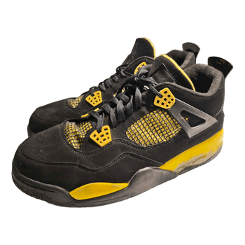 Black yellow Jordan sneakers