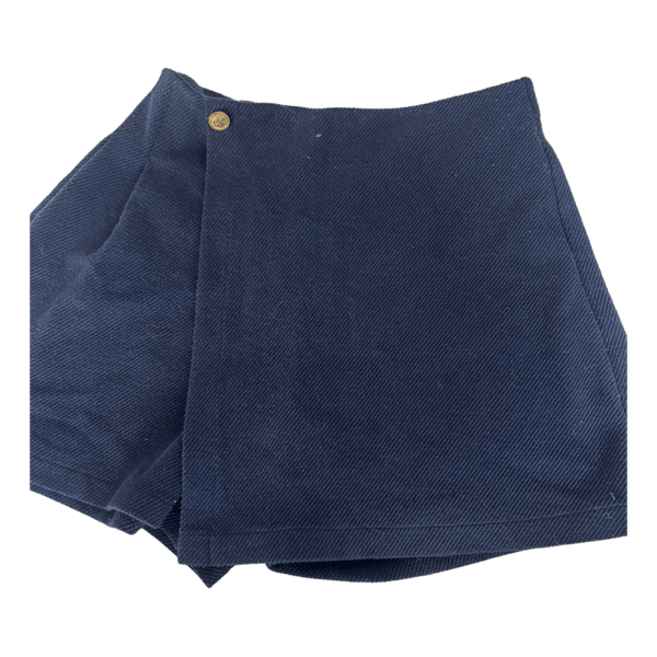 Blue skirt with button