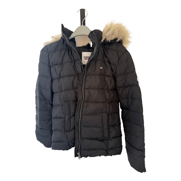 Sort Tommy Jeans dynejakke
