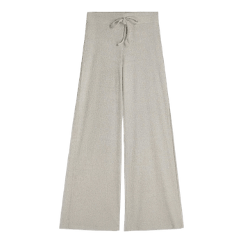 Beige wide leg trousers