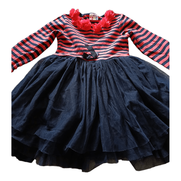 Striped tulle dress