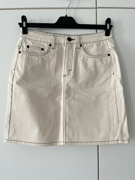 Denim mini skirt