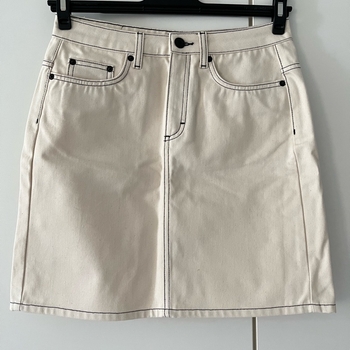 Denim mini skirt