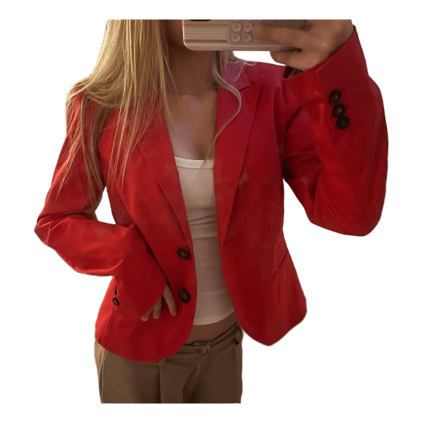Rød blazer