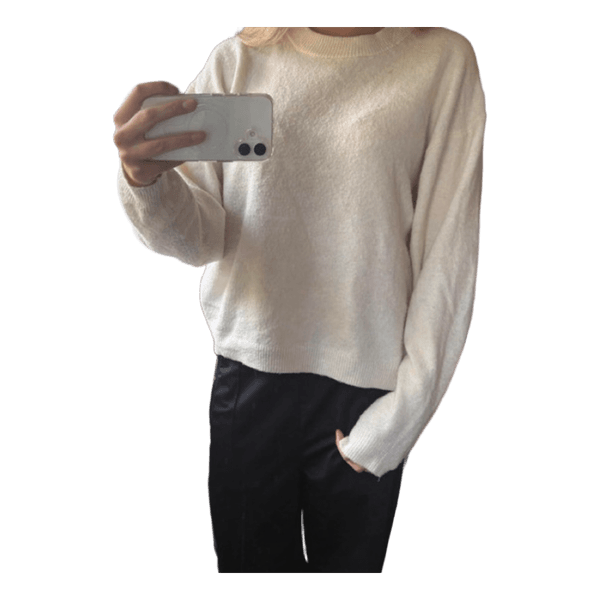 H&M hvid striktrøje