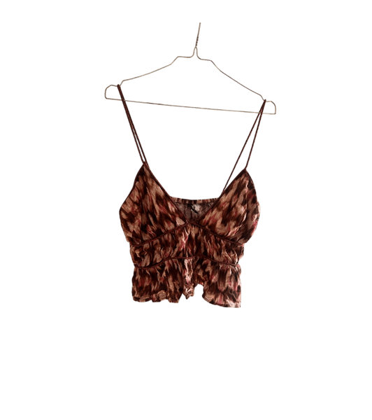 Mønstret crop top
