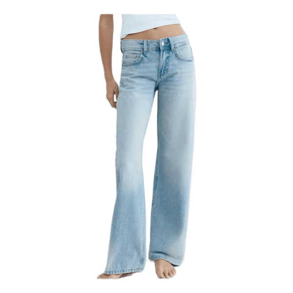 Lyseblå straight leg jeans