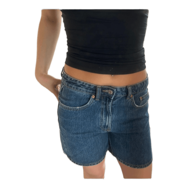 Blue denim shorts