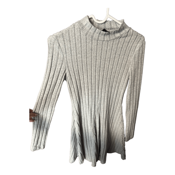 Shein grey ribbed mini dress