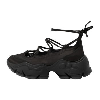 Black high ballerinas
