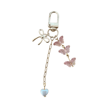 Bag charm perhonen