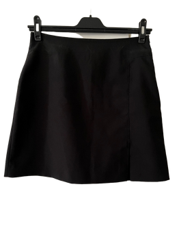 Mini skirt with front slit