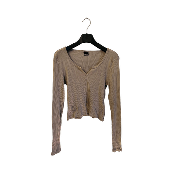 Vaaleanruskea pitkähihainen paita