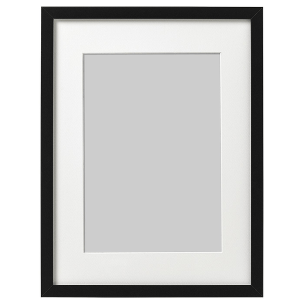 Black frame and mat