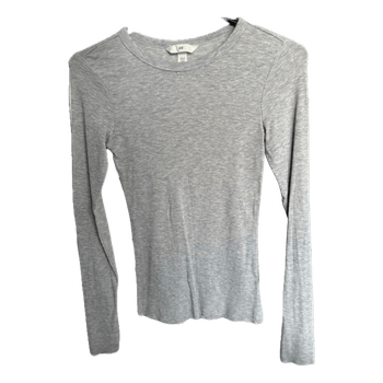 Grey long-sleeve top