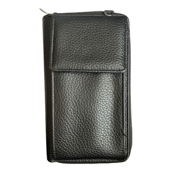 Black leather wallet
