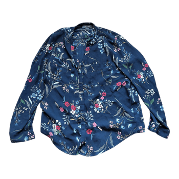 Navy floral krekls