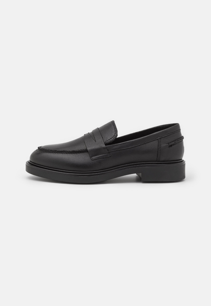 Leather black loafers