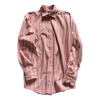 Pink striped cotton shirt