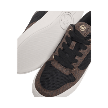 Brown logo platform sneakers