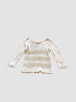 Lemon yellow knitted sweater