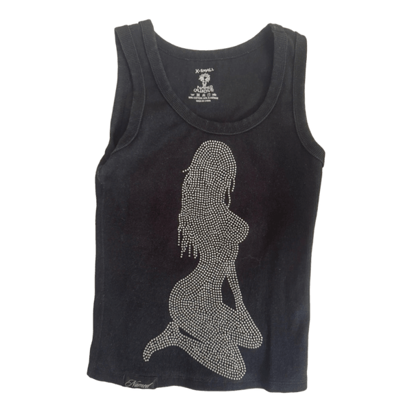 Named collective discontinued unrealisticideals rhinestone top