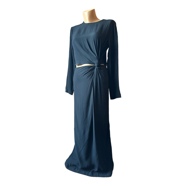 Black cut-out maxi dress