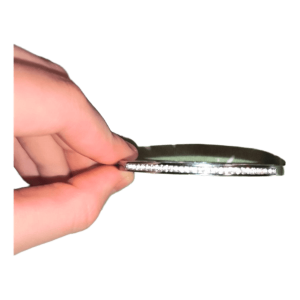 Silver tone crystal bangle