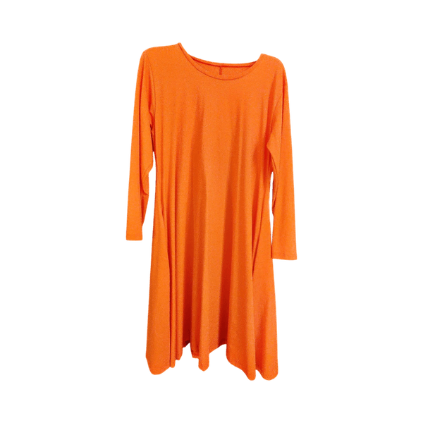 Oranssi pitkähihainen mekko