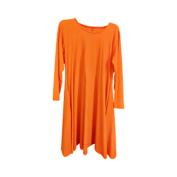Oranssi pitkähihainen mekko