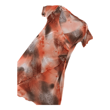 Oranssi kuviollinen mekko