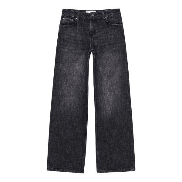 Mørkegrå baggy jeans