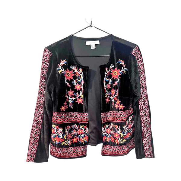 Atmosphere Embroidered Velvet Jacket