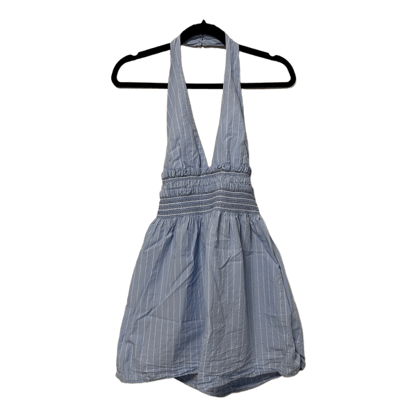 Zara striped halterneck dress