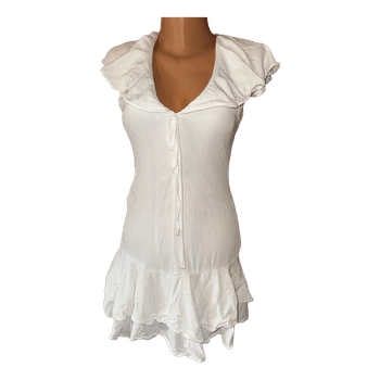 White mini dress