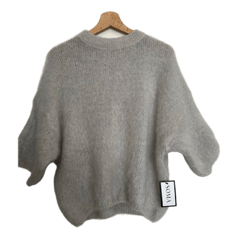Grey mohair blend sweater
