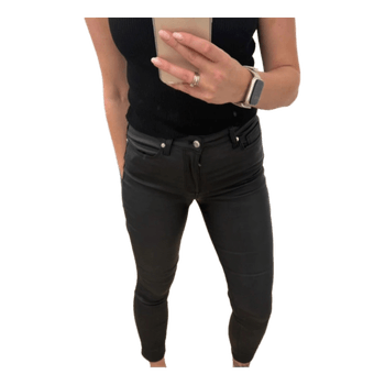 Black coated jeans