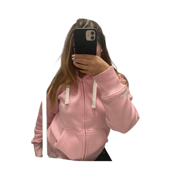 Vaaleanpunainen Russemerch huppari