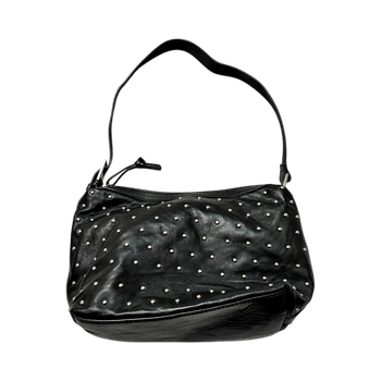 Musta nahkainen laukku